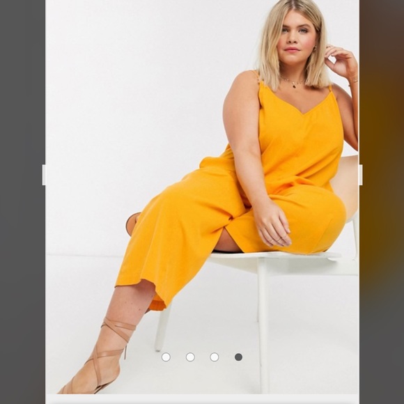 ASOS Curve Pants - ASOS Curve linen cami jumpsuit nwot sz 14